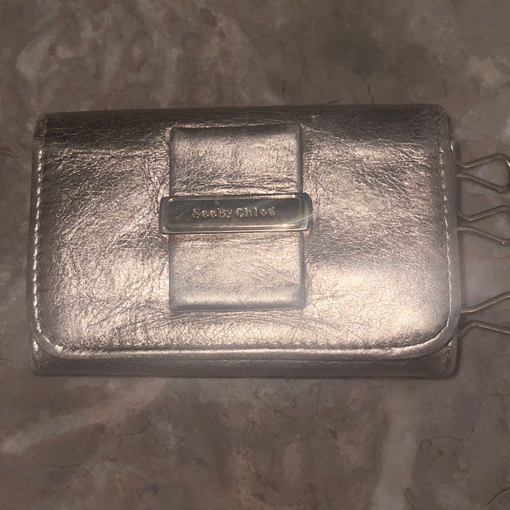 Gold leather See By Chloe Key-holder